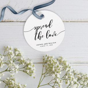 Étiquettes Cadeau Relax Script Épandre l'Amour Mariage