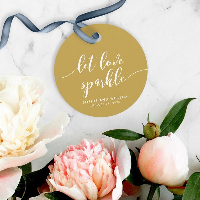 Étiquettes Cadeau Relax Script Faites Étinceler l'Amour Couleur Pers (Créateur téléchargé)