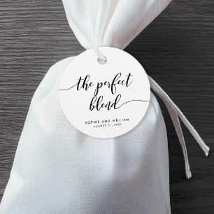 Étiquettes Cadeau Relax Script Le Mariage Parfait Mélange