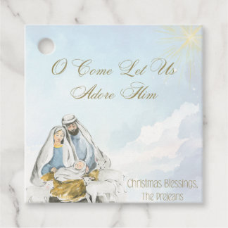 Étiquettes Cadeau Religious Nativity Holiday Gift Tag 