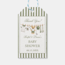 Remerciement Baby Shower Ours en Peluche Golf