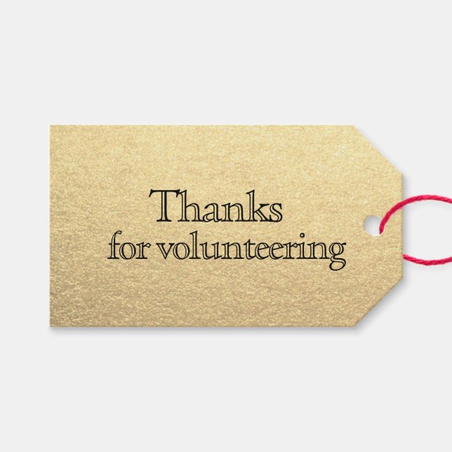 Étiquettes-cadeau Remerciement d'appréciation des bénévoles Collègue (Devant (Horizontal))