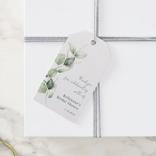 Étiquettes-cadeau Remerciement de Baby Shower de Mariée à l'Aquarell