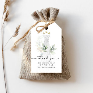 Étiquettes-cadeau Remerciement de Fête de Mariage à l'Aquarelle et a
