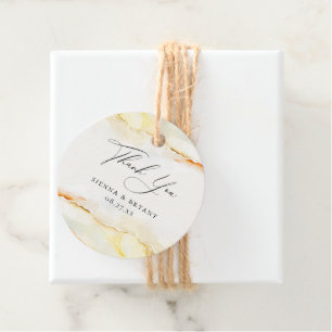 Étiquettes Cadeau Remerciement de mariage à l'aquarelle du désert bo