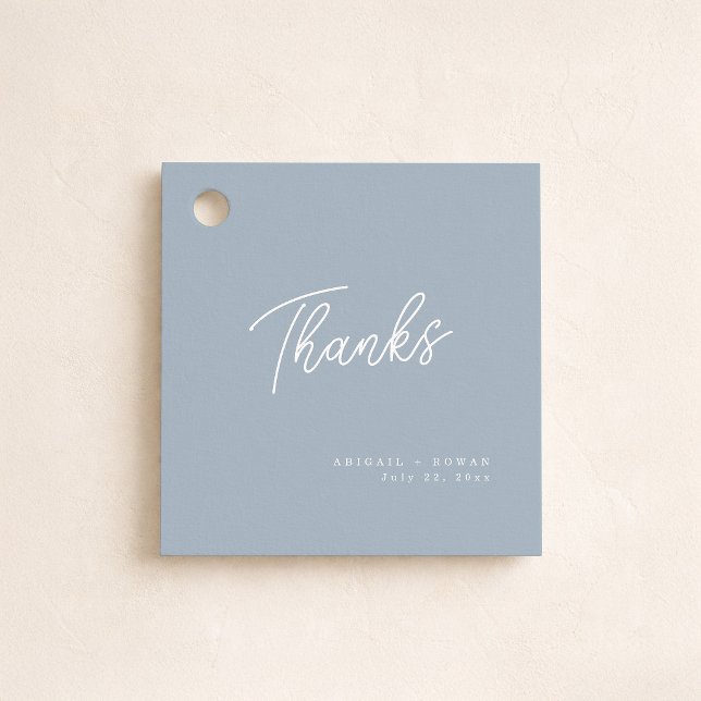 Étiquettes Cadeau Remerciement de mariage minimal moderne écriture b (Créateur téléchargé)