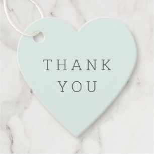 Étiquettes Cadeau Remerciement de mariage vert doux