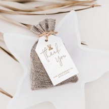 Remerciement Minimaliste pour Baby Shower Ours en 