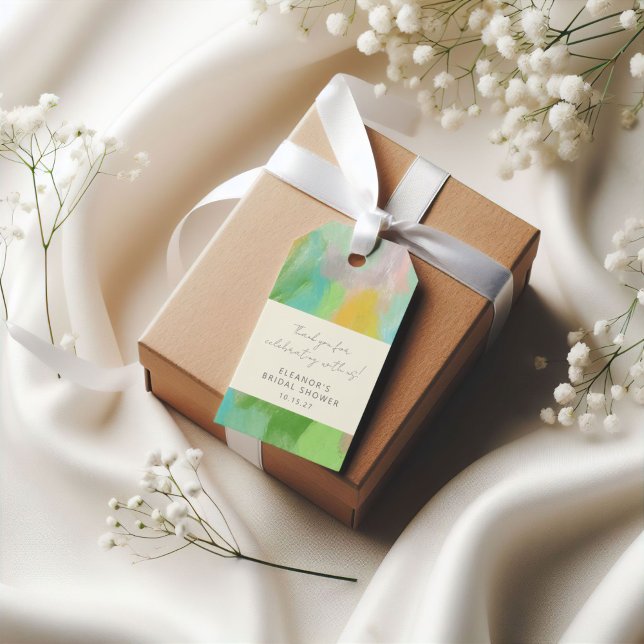 Étiquettes-cadeau Remerciement Personnalisé Mariage Impression Aquar (Créateur téléchargé)