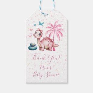 Étiquettes-cadeau Remerciement pour Baby Shower pour un Bébé Dinosau
