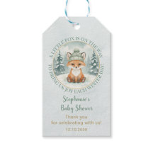 Remerciement pour Baby Shower Renard de la Forêt d