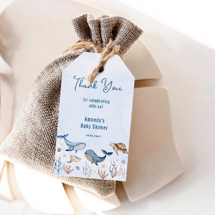 Étiquettes-cadeau Remerciement pour Baby Shower Sous la mer