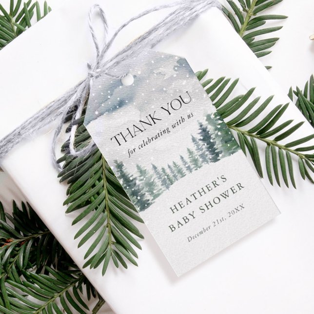 Étiquettes-cadeau Remerciement pour Baby Shower sur le thème de la n (Créateur téléchargé)