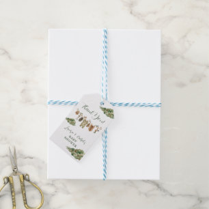 Étiquettes-cadeau Remerciement pour une baby shower sur le thème de