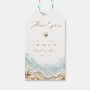 Étiquettes-cadeau Remerciements de la Baby Shower Mariage Coquillage