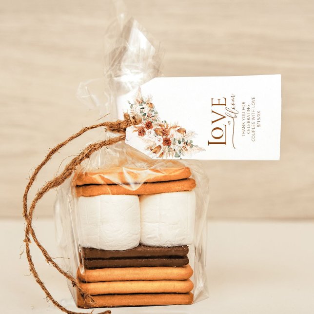 Étiquettes-cadeau Remerciements de mariage en terre cuite minimalist (Créateur téléchargé)