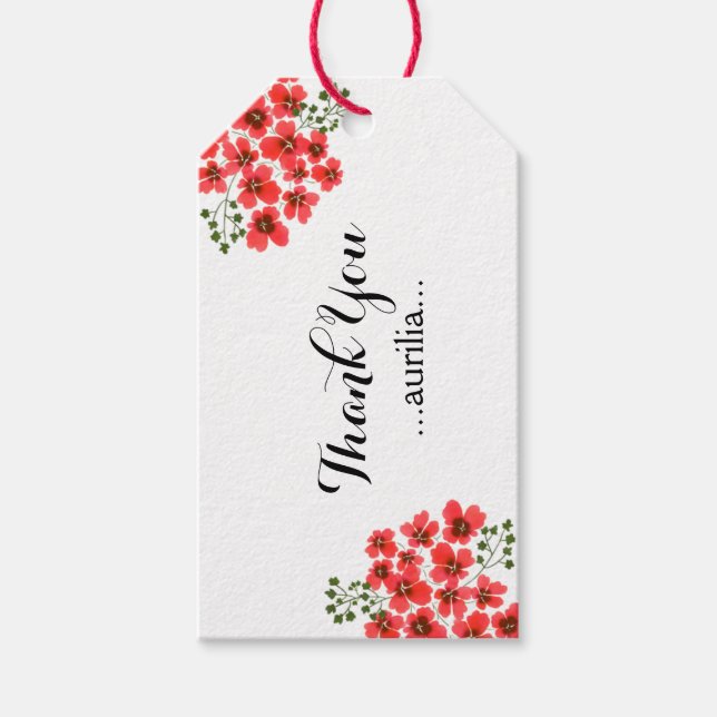 Étiquettes-cadeau Remerciements personnalisés (Devant)