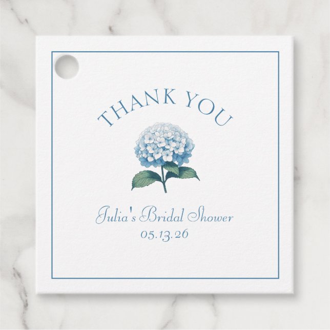 Étiquettes Cadeau Remerciements Personnalisés Mariage Cadeaux Fleur  (Devant)