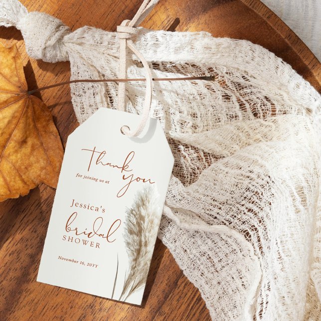 Étiquettes-cadeau Remerciements pour Baby Shower Bohème avec de l'He (Créateur téléchargé)