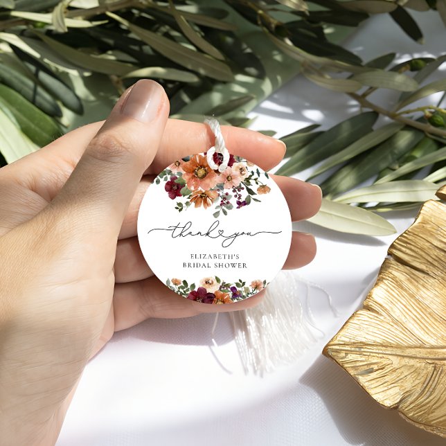 Étiquettes Cadeau Remerciements pour Baby Shower Bohème de Mariage F (Créateur téléchargé)