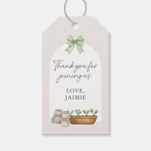 Étiquettes-cadeau Remerciements pour Baby Shower Little Sprout