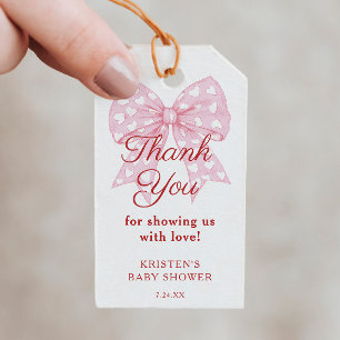 Étiquettes-cadeau Remerciements pour Baby Shower pour Bébé Douce ave