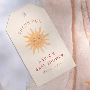 Étiquettes-cadeau Remerciements pour Baby Shower Sunshine Vintage Su