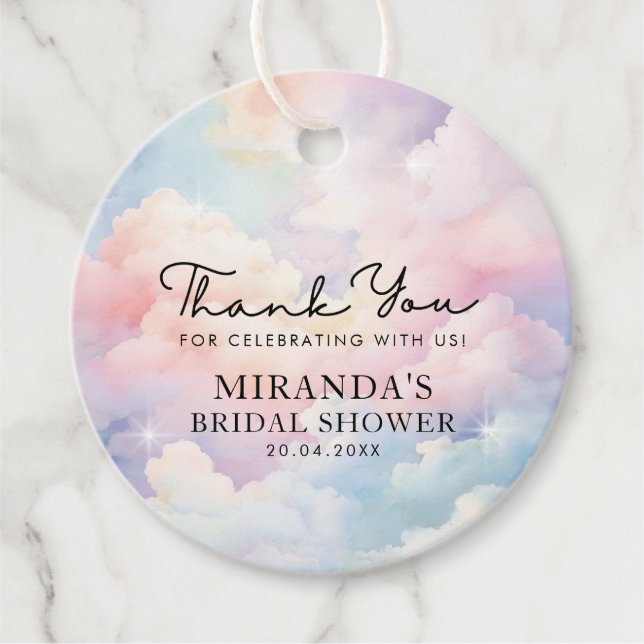 Étiquettes Cadeau Remerciements pour la fête de mariage de Shes On C (Devant)