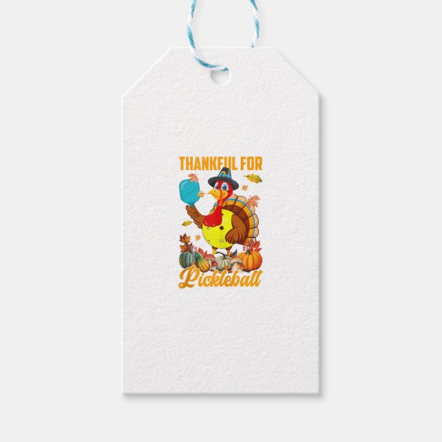 Étiquettes-cadeau Remerciements Pour Le Pickleball Turquie Les Vibes (Devant)