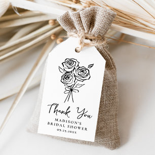 Étiquettes-cadeau Remerciements pour une Baby Shower de Mariée à Ros