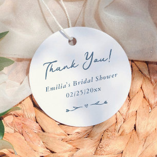 Étiquettes Cadeau Remerciements pour une Baby Shower Florale Vintage