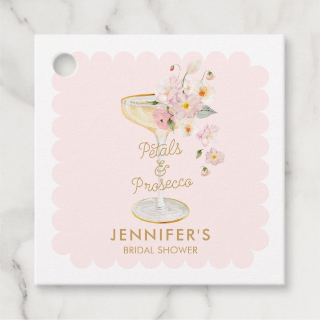 Étiquettes Cadeau Remerciements pour une Baby Shower Petits Petals e (Devant)