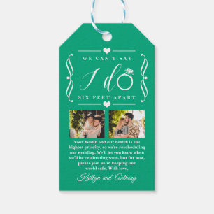 Étiquettes-cadeau Remise du Mariage de Six Pieds Horaire Changement