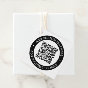 Étiquettes Cadeau Remplacez par votre propre code QR téléchargé ou v