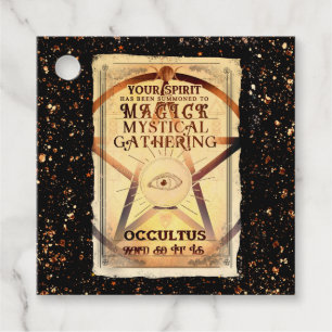 Étiquettes Cadeau Rencontre Mystique de Magie Œil de Voyante Fête