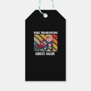 Étiquettes-cadeau Rendre Thanksgiving grand encore Trumpkin - Sloth