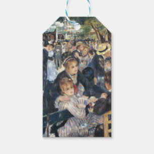 Étiquettes-cadeau Renoir Moulin Danse Galette Party