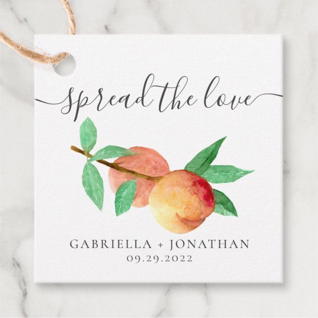 Étiquettes Cadeau Répandre Rustique Le papier Kraft de confiture de  (Devant)