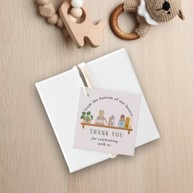 Étiquettes Cadeau Réserver Etagère Baby shower fille (Créateur téléchargé)