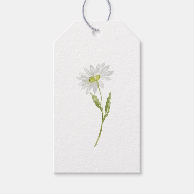 Étiquettes-cadeau Ressort simple moderne Aquarelle simple (Devant)