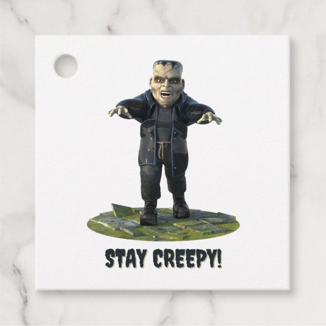 Étiquettes Cadeau Reste Déplaisant ! Le monstre de Frankenstein (Devant)