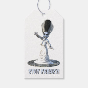Étiquettes-cadeau Restez bizarres ! Épouse de Frankenstein