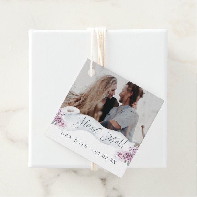 Étiquettes Cadeau Retirer cette nouvelle date Papier toilette Roll F (En situation)