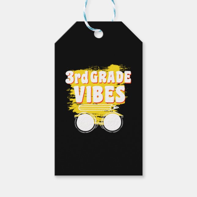 Étiquettes-cadeau Retour À L'École 2E Année Vibes Chemise Premier Jo (Devant)