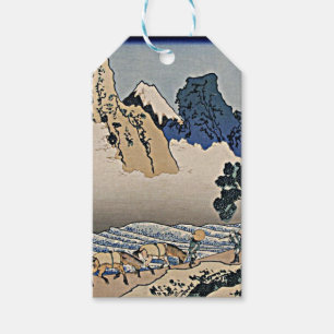 Étiquettes-cadeau Retour de la montagne Fuji de la rivière Minobu Ho