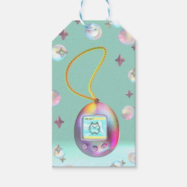 Étiquettes-cadeau Rétro Dream Pet easter egg (Devant)