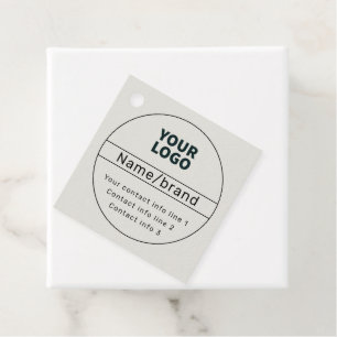 Étiquettes Cadeau Retro-Modern Business ou Marque Coordonnées
