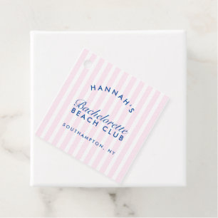 Étiquettes Cadeau Rétro Moderne Vintage Marin et Rose Enterrement de