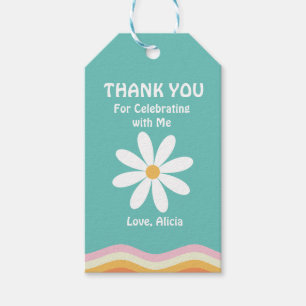 Étiquettes-cadeau Retro Rainbow FIVE est un Vibe Super 5e anniversai