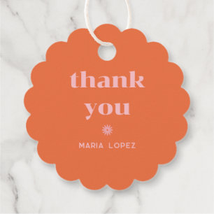 Étiquettes Cadeau Retro Squiggle Quinceañera